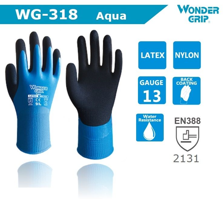 WG-318 Aqua 多給力防水防滑乳膠手套